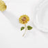 Sunflower Brooch Pins Set Rhinestone Crystal Flower Bee Lapel Pin Shining Elegant Vintage Gold Yellow Pin Ladies Brooch...