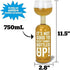 BigMouth Inc Original Wine Bottle Giant Glass -"It's not good to keep things bottled up!", Holds Full Bottle of 750ml Wine, Funny Gag Gift...