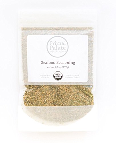Primal Palate Organic Spices, Seafood Seasoning, Certified Organic, 6.3 oz resealable bag...