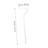4pcs Glass Coating Rod Cell Accessories Difusser Laboratory Stirring Rod Laboratory Spreading Wide Spreading Cell Spreading Labs Rod Tool Glass Ro...