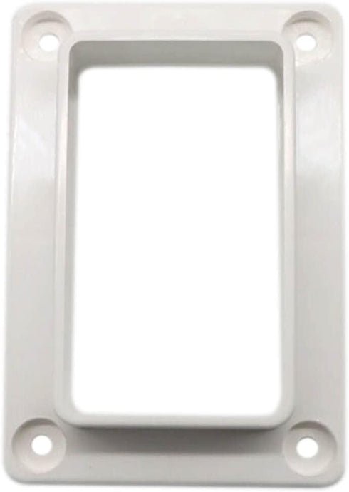 2PCS Qlvily 2" x 3 1/2" Slotted Handrail Bracket Kit, Vinyl Fence Brackets, Vinyl Fence Parts, Screws Included, White...