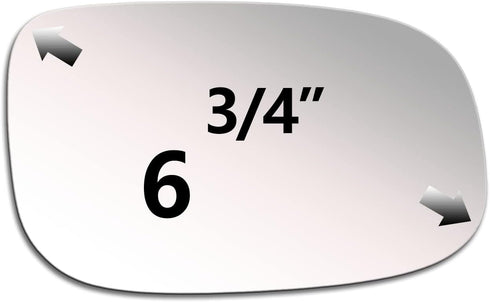 Mirror Glass fit for VOLVO C30 C70 S40 S60 S80 V50 V70 2007 2008 2009 2010 2011 2012 2013 Replacement Passenger Right Side View RH Adhesive...