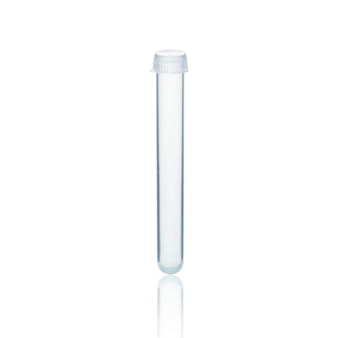 Plastic Test Tubes with Caps, 50pcs Dia.16x125mm | 25ml, Nature Colored Test Tubes with Lids, LVI001...
