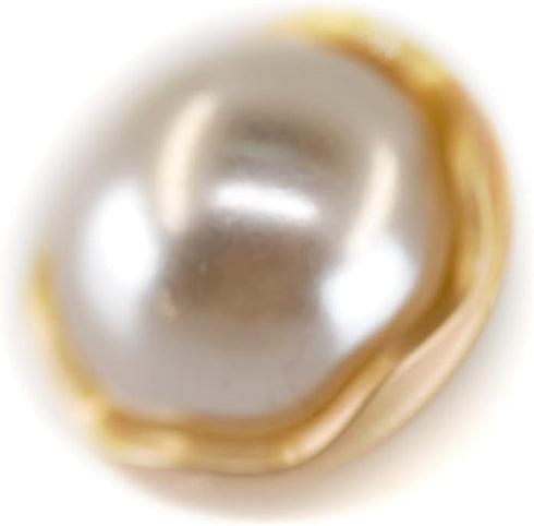 Matte Gold Faux Pearl Sewing Shank Buttons 20 Pcs - 18mm, 23/32"...