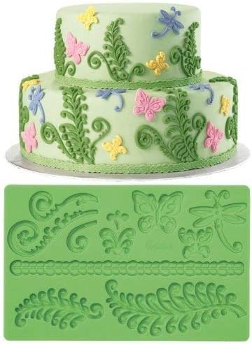 Wilton Fondant and Gum Paste Silicone Mold, Ferns...