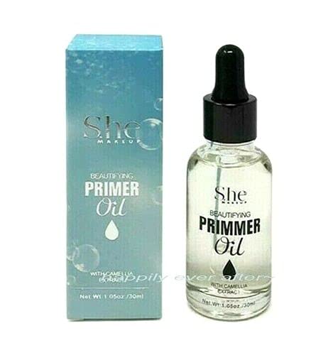 S.he Makeup Face Primer for healthy & bright skin makeup - Camellia Primer Oil...