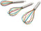 ExcelSteel Stainless Steel Whisk With Silicone (Set of 3), Medium, Tri-Color...