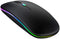 S & E TEACHER'S EDITION LED Wireless Mouse, Matte Black, Slim Rechargeable Wireless Silent Mouse, 2.4G Portable USB Optical Wireless Computer Mice...