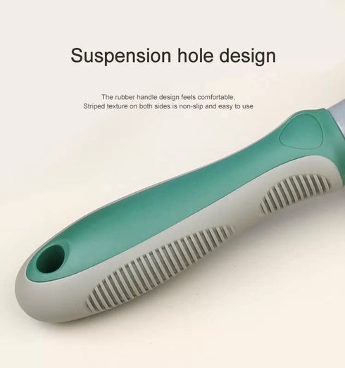 AndroPets - Self-Cleaning Grooming Brush for Dogs and Cats | Removes Loose Undercoat, Mats, and Tangled Hair | Deshedding Tool and Massage Brush (...