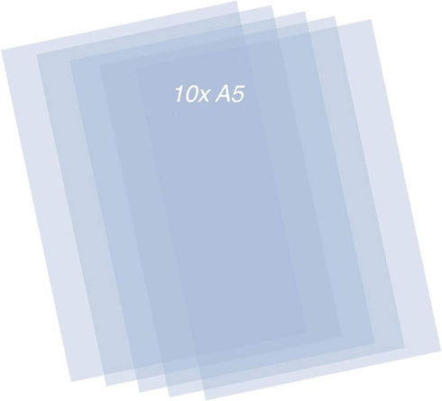 Mylar Sheets - 10pcs Plastic Stencil Sheets - 0.2mm transparant A5 Sheets - DIY Stencil-Art Sheet Suitable for DIY Stencil Cutting...
