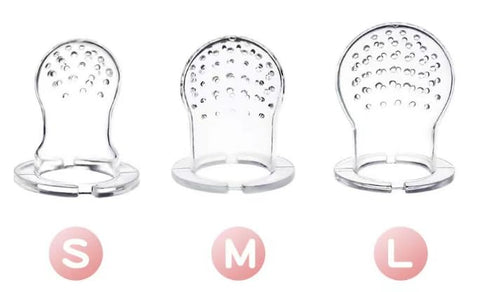 Fruit Feeder Set (Pinkberry) (3 Pack) Infant Fresh Fruit Silicon Feeder Pacifier Teether BPA Free 3 Feeders Included with Extra Silicone sac's and...