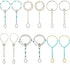 Hicarer 12 Pieces Feet Jewelry Barefoot Sandals Toe Rings Foot Chains Starfish Faux Pearls Elastic Beaded Turquoise Anklet Chains Jewelry with Rhi...