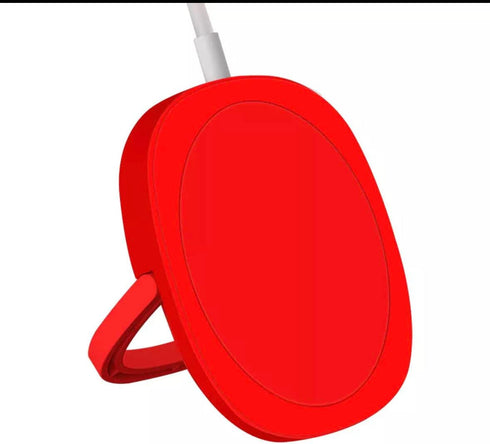 Magnetic Wireless Charging with QI 10W to 15W Smart Wireless Charger/Red......