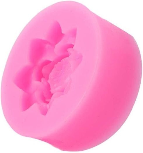 Pink Lotus Flower Silicone Molds,Fondant Candy Making Chocolate Molds,for DIY Cupcake Cake Topper Decoration Pastry and Baking Molds Bakeware...