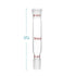 stonylab Glass Straight Connecting Adapter, 90mm from 19/22 Outer Joint to 19/22 Inner Joint for Laboratory Lab Supply, Borosilicate Glass...