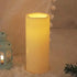 Outdoor Waterproof Flameless Candle with Timer Flickering Large Plastic Battery Operated LED Lantern Light Bright Electric Pillar for Outside Pati...