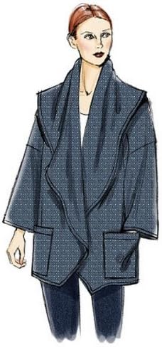 Vogue Patterns V8930 Misses' Jacket Sewing Template, Size ZZ (LRG-XLG-XXL)...