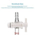 StonyLab Vacuum Flow Control Adapter with PTFE Stopcock, 14/20 Joint and Straight Hose Connection for Lab Supply...
