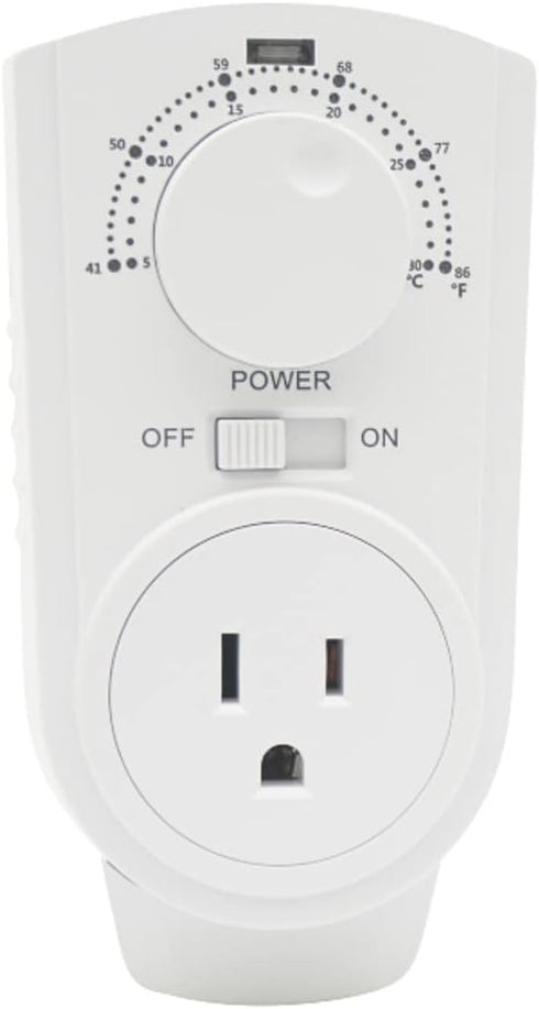 Amaze Plug in Thermostat - Compatible for all Heaters, Fans and Air Conditioners....