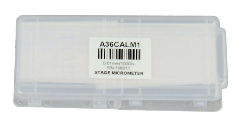 OMAX - FBA_CS-A36CALM1 0.01mm Microscope Camera Calibration Slide (Stage Micrometer)...