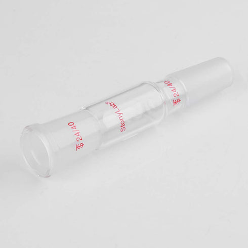 stonylab Glass Straight Connecting Adapter, 70mm from 24/40 Outer Joint to 24/40 Inner Joint for Laboratory Lab Supply, Borosilicate Glass...