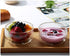 high temperature resistant double layer glass bowl borosilicate heat-resistant glass tableware transparent fruit salad bowl (250ml double bowl)...