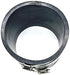 Flexible Rubber PVC Coupling Parallel with Stainless Steel Clamps, 4 inch, Black...