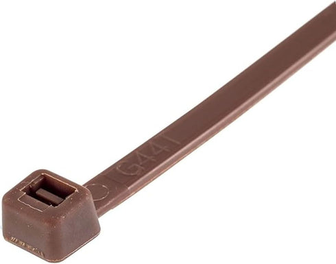 GTSE 12 Inch Brown Zip Ties, 100 Pack, 50lb Strength, UV Resistant Long Nylon Cable Ties, Self-Locking 12" Tie Wraps...