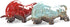 Wall Street Bull Arts Statues,Exquisite Ceramic Fortune Bulls Figurines and Sculptures Home & Office Tabletop Decor (Unstoppable-Red)...