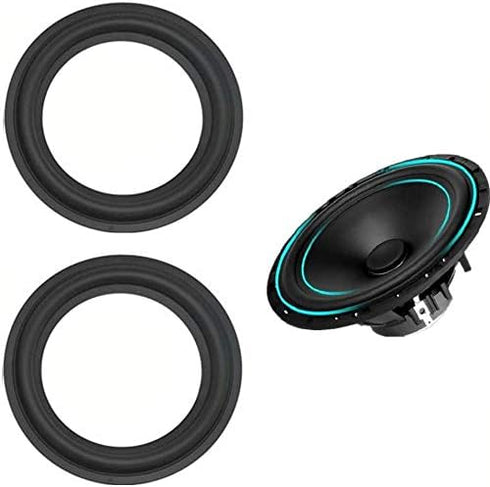 2pcs 10 inch 10" Speaker Foam Surround Repair Kit, 250mm Perforated Rubber Edge Rings Replacement Parts Speaker Repair DIY Speaker Surround Repair...