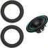 2pcs 10 inch 10" Speaker Foam Surround Repair Kit, 250mm Perforated Rubber Edge Rings Replacement Parts Speaker Repair DIY Speaker Surround Repair...