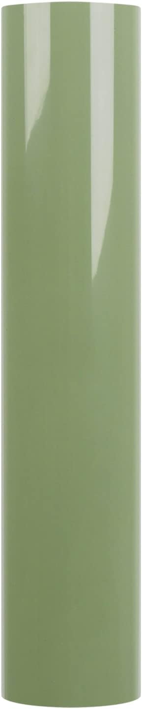 Gatichetta Heat Transfer Vinyl Roll, Khaki Green Iron on HTV 12" x 6FT, Smooth PU HTV for T-Shirts, Fabris, DIY Designs...