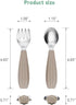 Toddler Utensils, 6PCS Toddler Forks and Spoons Set, Kids Silverware Set with Silicone Anti-Choke Handle, Self-Feeding Toddler Utensils, Children ...