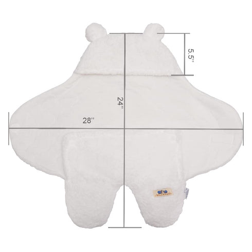 BlueSnail Newborn Receiving Blanket Baby Sleeping Wrap Swaddle(0-3M, 8-13lbs,Cream)...
