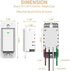 Smart Switch, WiFi Smart Light Switch Compatible with Amazon Alexa and Google Home, Neutral Wire Needed, with Remote Control, Timing Schedule, No ...