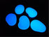 100 Pcs Glow in The Dark Garden Pebbles for Walkways and Decor in Blue...