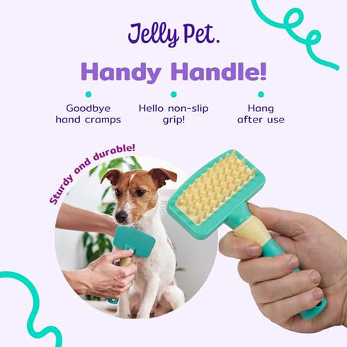 Deshedding Dog Bath Brush, Curry Brush for Short-Hair Dogs, Shampoo, Massage and Deshed, Use Wet or Dry, Professional Grooming Quality...