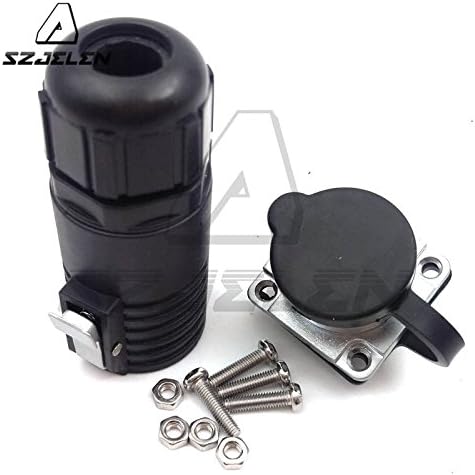 XHP20 30A IP67 2Pin Waterproof Aviation Cable Connector Plug and Socket,LED Light Power Cable Connector,Fit RV Solar Port (2Pin, Plug male &Socket...