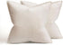 MIULEE Pack of 2 Decorative Velvet Throw Pillow Cover Soft Pillowcase Solid Square Cushion Case for Sofa Bedroom Car 20x20 Inch 50x50 Cm Cream Whi...