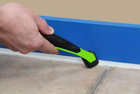 Warner Manufacturing 3-in-1 Caulk Tool for Easy Removal and Application, Scraper, Brush and Applicator,Green...