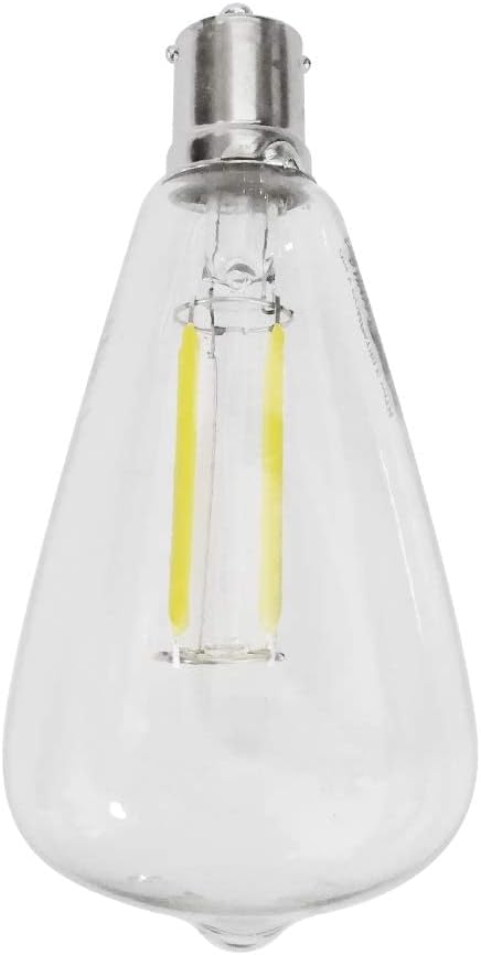 Dream lighting LED Edison Bulb 3W, 150 Lumens, Warm White 3000K, LED Vintage Replace Globe Dinette Light Fixtures, pack of 2...