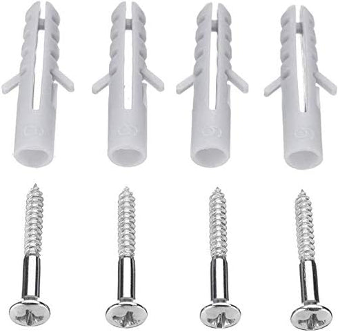 4PCS Helmet Holders Plastic Hanging Hooks Wall Mounted Hangers Hat Glove Bag Shoe Clothes Rack (White-4PC)...