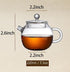 123Arts Mini Tea Pot, Teapot, Glass Teapot, Clear Teapot, Small Teapot for One Person Use,220ml/7.3oz...