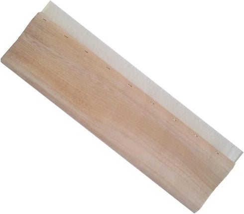 INTBUYING Screen Printing Squeegee Ink Squeegee Wooden Water Scraper 65 Durometer 13nches Long 4 inches Wide with Rubber Blade and Wooden Handle...