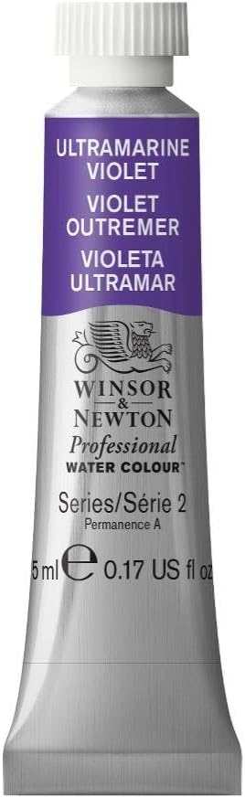 Winsor & Newton Professional Water Colour Paint, 0.17-oz Tube, Ultramarine Violet...