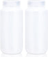 16.9 oz Wide Mouth Lab Reagent Bottle, Laboratory Grade Chemical Container, Sealed Leak-proof Translucent HDPE Bottle, Pill Bottle, Water Sample B...