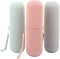 Capsule Shape Travel Toothbrush Toothpaste Case Holder Portable Toothbrush Storage Plastic Toothbrush Holder Random Colour...