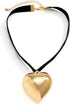 Velvet Choker Necklace, Heart-shaped Pendant Necklace Jewelry Gift for Women...