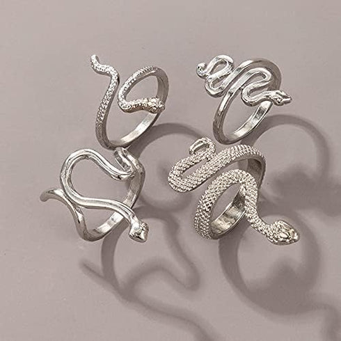 CSIYANJRY99 Silver Knuckle Ring Set for Women, Bohemian Vintage Stackable Mushroom Ring Finger Ring Aesthetic Jewelry...