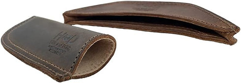 Hide & Drink, Rustic Leather Hot Handle Holders (Set of 2) Panhandle, Side Kick, Assist Grip for Cast Iron Skillets & Pans, Double Layered, Handma...